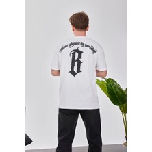 Nomarc B Harf Beyaz Tshirt
