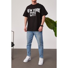 Nomarc New York City Baskılı Siyah Tshirt