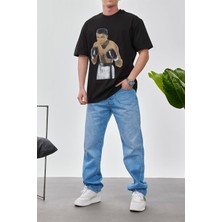 Nomarc Boksör Muhammad Ali Siyah Tshirt