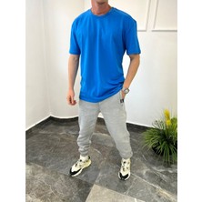 Nomarc Düz Kesim Basic Mavi Tshirt