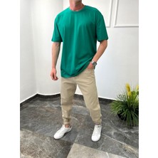 Nomarc Düz Kesim Basic Zümrüt Yeşili Tshirt