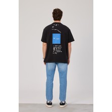 Nomarc Karışık Yazılı Siyah Tshirt