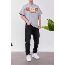 Nomarc Choose Happiness Gri Tshirt