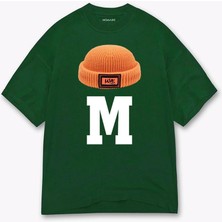 Nomarc M Harf Baskılı Yeşil Tshirt