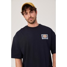 Nomarc Brand Worldwide Baskılı Lacivert Tshirt