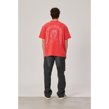 Nomarc Nakışlı Heykel Baskılı Nar Çiçeği Tshirt