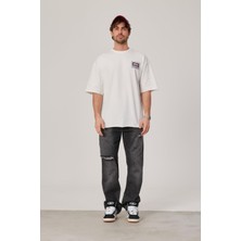 Nomarc Brand Worldwide Baskılı Beyaz Tshirt