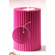 Prime Home 3 Lü Pembe Mumluk Dekoratif  Tealight Set Mum Abs Plastik