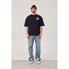 Nomarc Brand Worldwide Baskılı Lacivert Tshirt