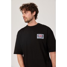 Nomarc Brand Worldwide Baskılı Siyah Tshirt