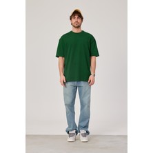 Nomarc Yeşil Oversize Basic Tshirt