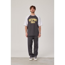 Nomarc Respire 1984 Baskılı Gri Tshirt