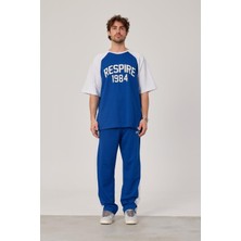 Nomarc Respire 1984 Baskılı Mavi Tshirt