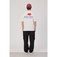 Nomarc Vintage Athleisure Yazılı Beyaz Tshirt