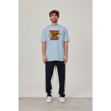 Nomarc Work Shop Renkli Baskılı Bebe Mavisi Tshirt