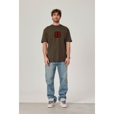 Nomarc 6879 Baskılı Haki Tshirt