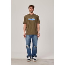 Nomarc Hawaii Baskılı Yeşil Tshirt