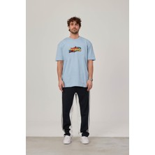 Nomarc Apparel Baskılı Bebe Mavisi Tshirt