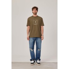 Nomarc Creative Yazılı Yeşil Tshirt