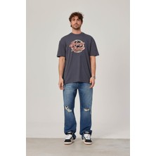 Nomarc Johnny Verado Baskılı Antrasit Tshirt