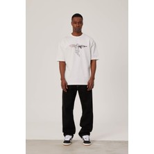 Nomarc Melek Baskılı Beyaz Tshirt