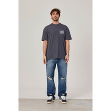 Nomarc Brand Worldwide Baskılı Antrasit Tshirt