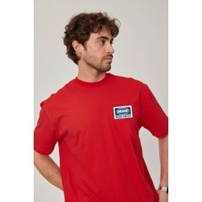 Nomarc Brand Worldwide Baskılı Kırmızı Tshirt