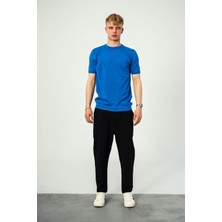 Nomarc Basic Mavi Triko Kumaş Tshirt