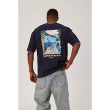 Nomarc Same Ocean Yazılı Lacivert Tshirt