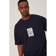 Nomarc Same Ocean Yazılı Lacivert Tshirt