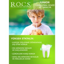 Rocs Junıor 6-12 Yaş Hindistan Cevizi & Vanilya Tadında Florürsüz Diş Macunu - 74G