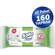 Solo Yüzey Temizlik Havlusu 80 Yaprak Xl Deterjan Katkılı Plastik Kapaklı (2 Li Set) 160 Yaprak