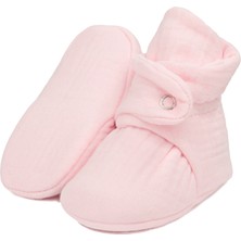 Ella Bonna Müslin Bebek Patiği, Organik Pamuk, Yenidoğan Pandufu, Pembe
