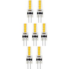 Kendal 7 Adet 1,5W 220V G4 Duy LED Kapsül Avize  Ampulü 6500K Beyaz Işık KES006