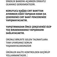 Sprenda 150 x 100 cm 5 Metre Çift Taraf Bantlı Pencere Sinek Önleyici Kovucu Sineklik Perdesi