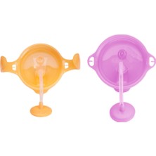 Munchkin Tıklama Kilitli Uçlu Alıştırma Bardağı 6AY+207 ml ,turuncu, 12AY+297 ml Mor