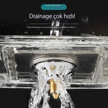 Huanmei Banyo Yer Süzgeci Kapağı, Ayakla Çalıştırılan Yer Süzgeci, Koku Önleyici Açılır Çekirdek Kanalizasyon Tıkanma Önleyici, Koku Önleyici ve Böceklere Dayanıklı (Yurt Dışından)