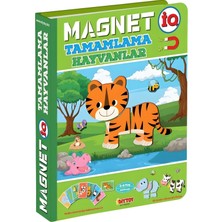 Eğitici Magnet Hayvan Tamamlama Seti - Manyetik Hayvan Parça Birleştirme Oyunu - Eğlenceli Oyuncak Hayvan Tanıma Magnet