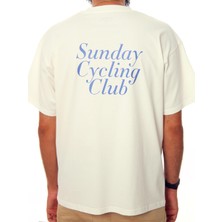 Jordanred Sunday Cycling Club  Ekru Oversize Tişört