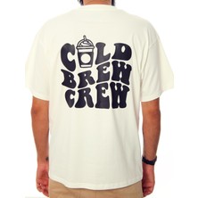 Jordanred Cold Brew Crew Ekru Oversize Tişört