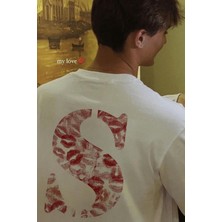 Populus S Harfli Öpücük Kiss Design Tişört