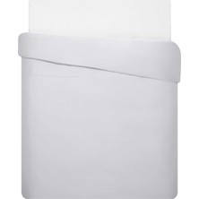 Linens Mix&Match Pamuk Saten Çift Kişilik Saten Nevresim Kılıfı Gri