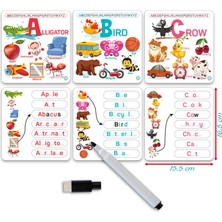 Circle Toys English Alphabet Ingilizce Alfabe Yaz-Sil Aktivite Kartları