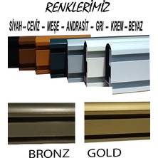 Perdemix Dekoratif Perde Ray Kornişi alüminyum 2 Kanallı