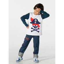 Casabony Korsan Denim Pantolon + T-Shirt Takım