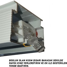 Perdemix Akıllı Dikey Perde Pimi J Tip 20' Li Paket Değiştirelebilir Vagon Uyumlu