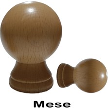 Perdemix Ahşap Rustik Top Başlık 2 Adet