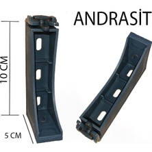 Perdemix Dekoratif Ray Montaj Aparatı Uzun Ayak 10 Cm 4 Adet