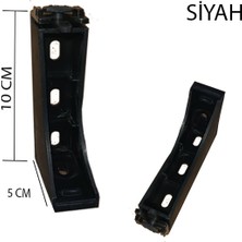 Perdemix Dekoratif Ray Montaj Aparatı Uzun Ayak 10 Cm 4 Adet