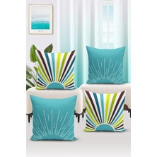 Minimalist Serisi Çift Tarafı Dijital Baskılı  4'lü Kırlent Kılıfı Seti  (Minimalist Cover Set)